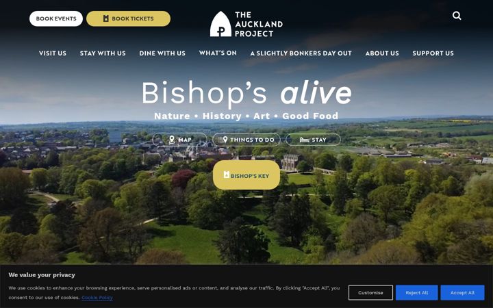 Screenshot of aucklandproject.org