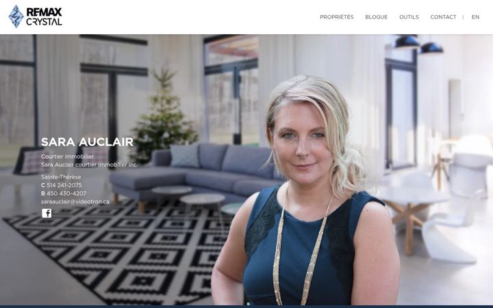Skjermbilde av auclairimmobilier.com
