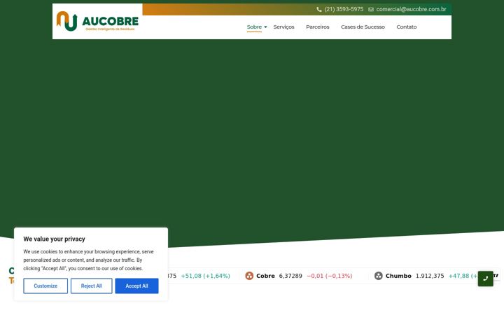 Screenshot of aucobre.com.br