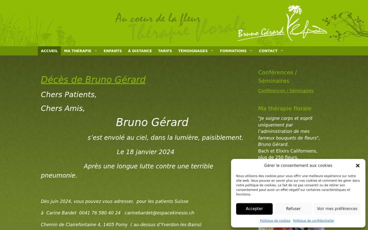 Screenshot of aucoeurdelafleur.com