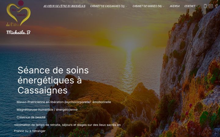 Screenshot von aucoeurdeletre.fr