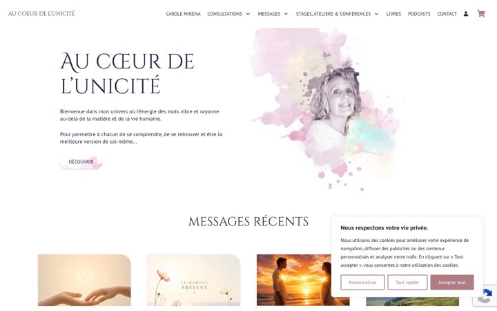 Screenshot of aucoeurdelunicite.com
