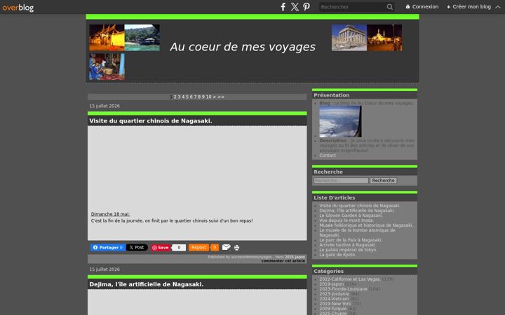 Screenshot of aucoeurdemesvoyages.com