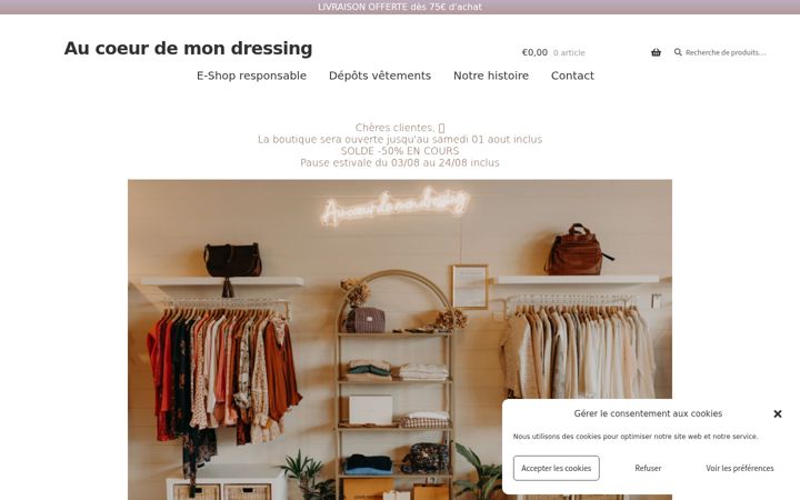 Screenshot von aucoeurdemondressing.fr
