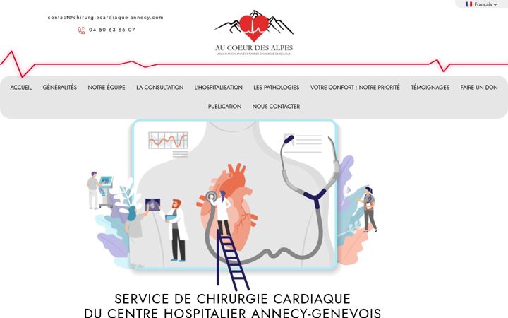 Screenshot of aucoeurdesalpes.fr