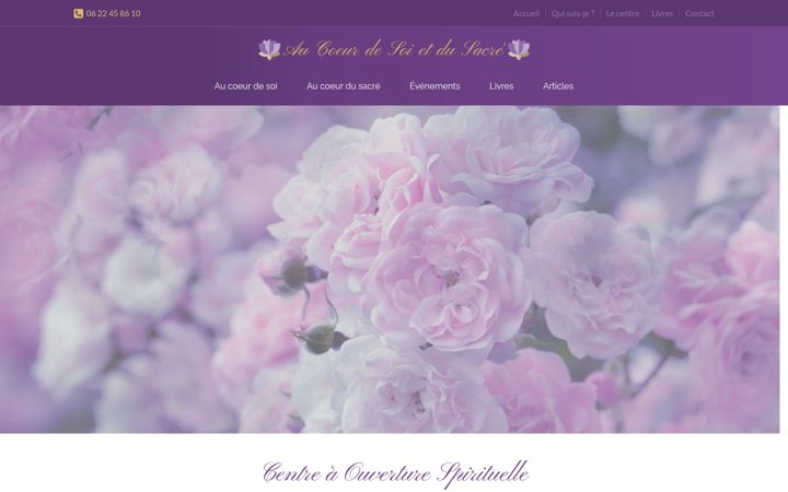 Screenshot of aucoeurdesoietdusacre.fr