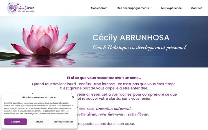 Screenshot von aucoeurdevosracines.com