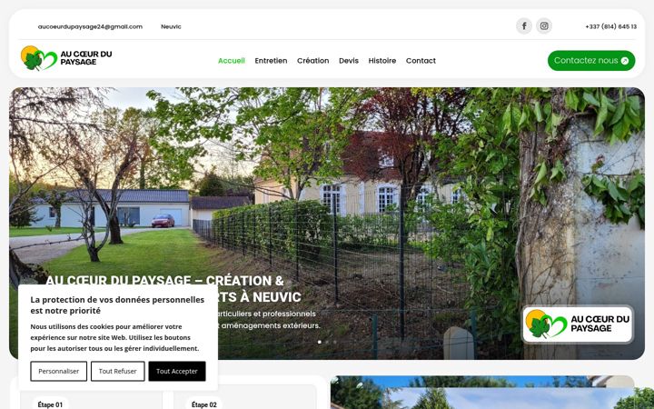 Screenshot του aucoeurdupaysage.fr