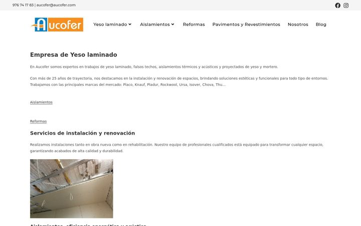 Screenshot of aucofer.es