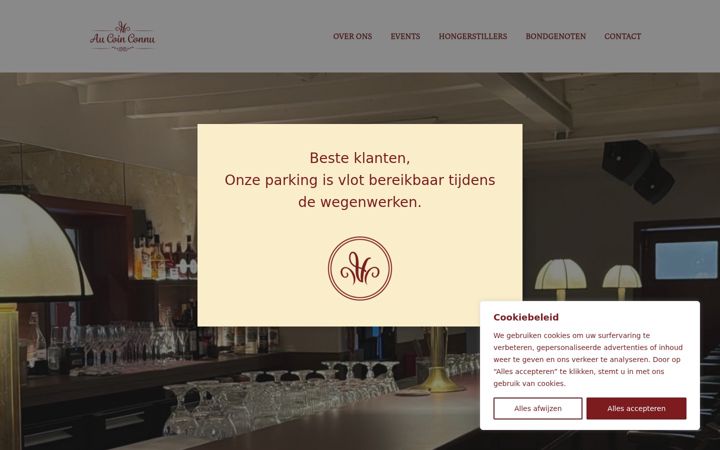 Screenshot of aucoinconnu.be
