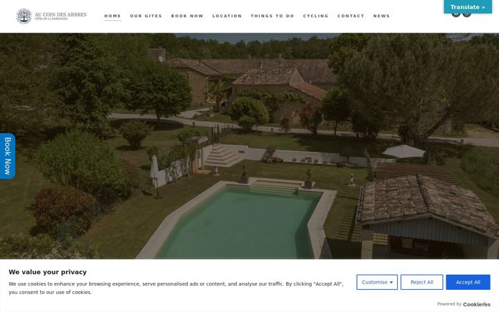 Screenshot του aucoindesarbres.com
