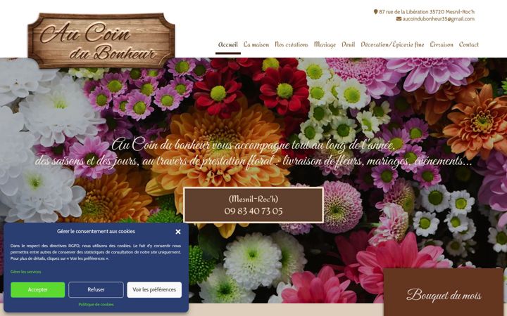 Screenshot of aucoindubonheur35.fr