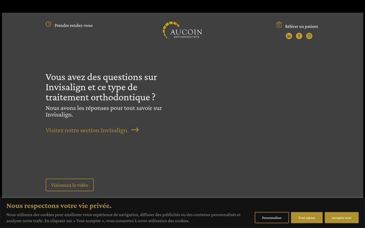 Screenshot του aucoinorthodontiste.com