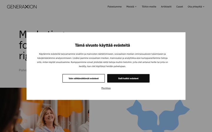 Screenshot of aucor.fi