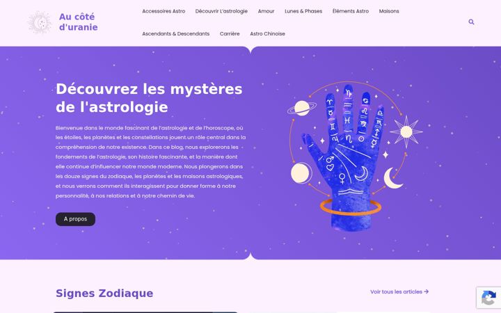 Screenshot of aucoteduranie.com