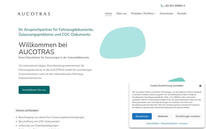 Screenshot of aucotras.de