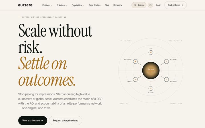 Screenshot of auctera.io