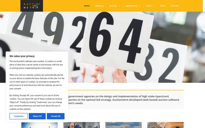 Zrzut ekranu auctiometrix.com