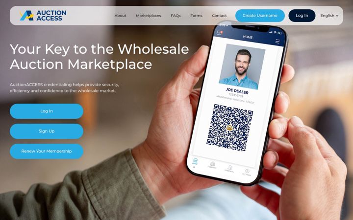 Screenshot of auctionaccess.com