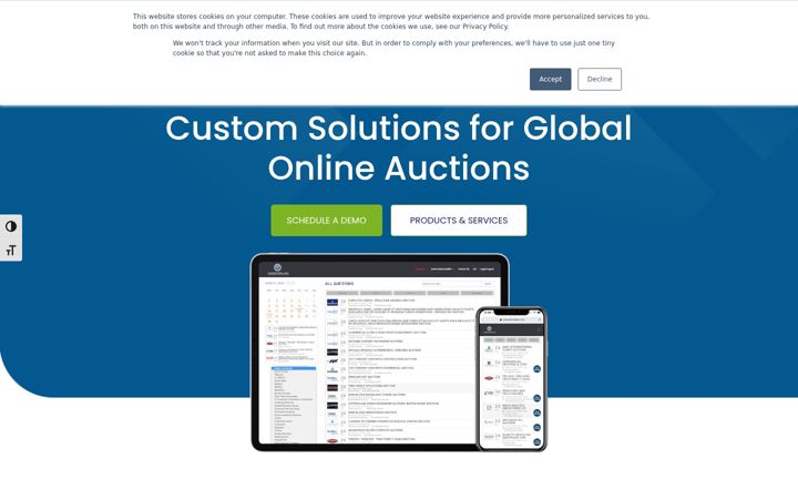 Screenshot of auctionary.com