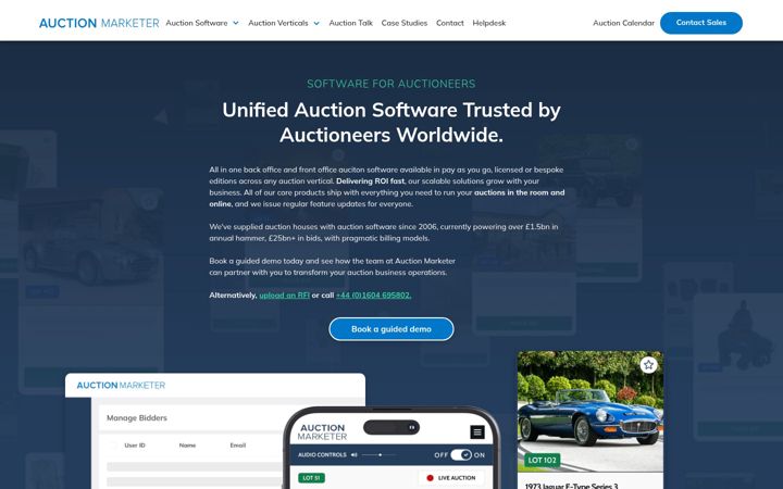 Screenshot of auctionmarketer.co.uk