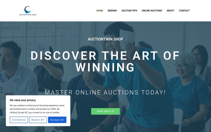 Screenshot of auctiontwin.shop