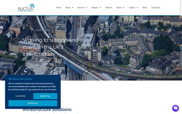 Screenshot of auctusmg.co.uk