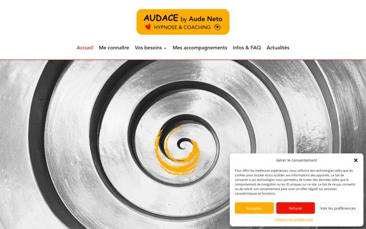 Screenshot of audacebyaudeneto.com