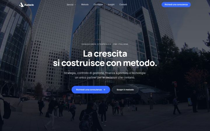 Screenshot of audacis.it