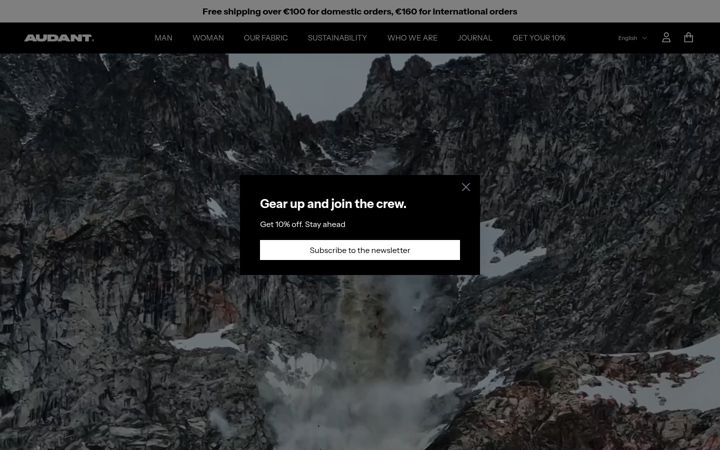 Screenshot of audant.it