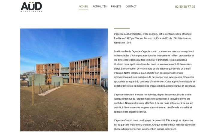 Screenshot of audarchitectes44.fr