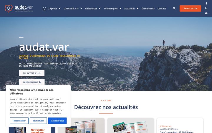 Screenshot of audat.org