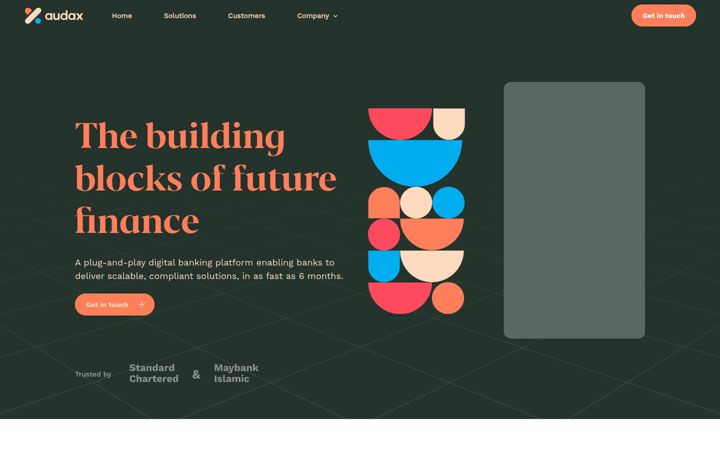 Screenshot of audax.io