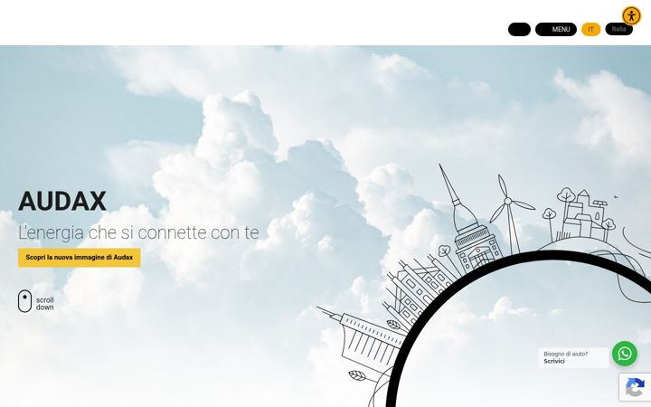 Screenshot von audaxrenewables.it