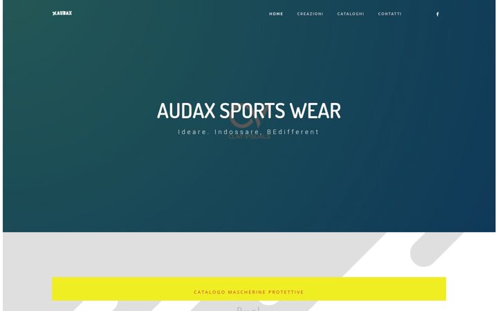 Screenshot of audaxsportswear.com