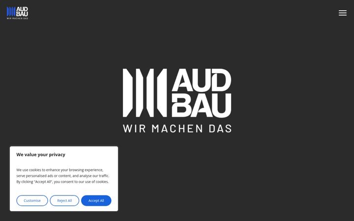 Screenshot of audbau.de