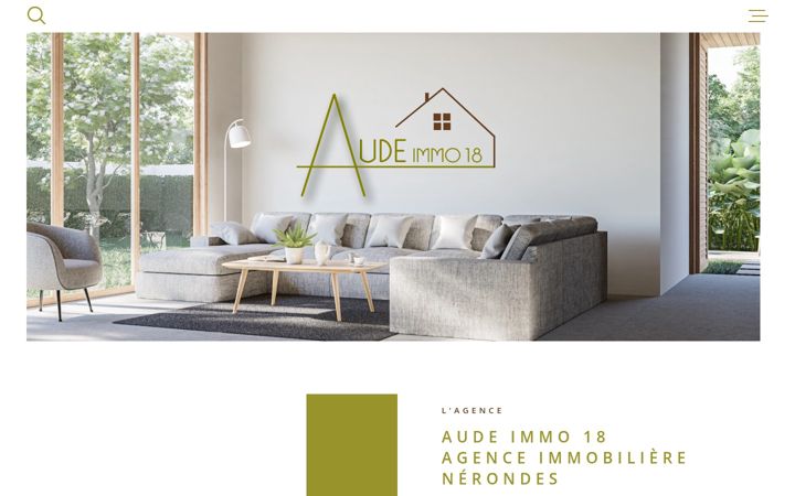 Screenshot of aude-immo-18.com