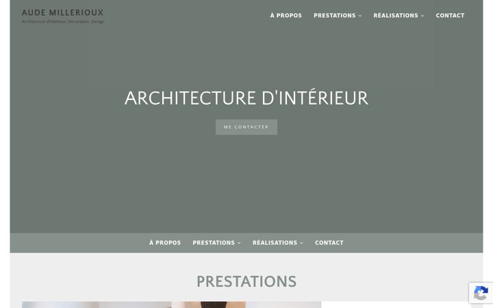 Skjermbilde av aude-millerioux-architecture.fr