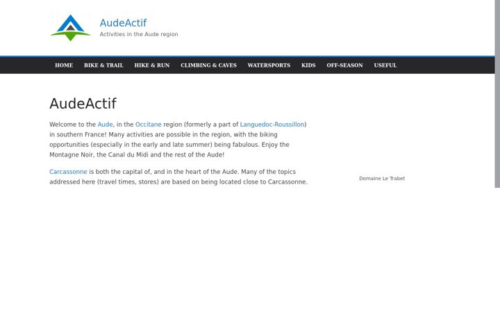 Screenshot of audeactif.com