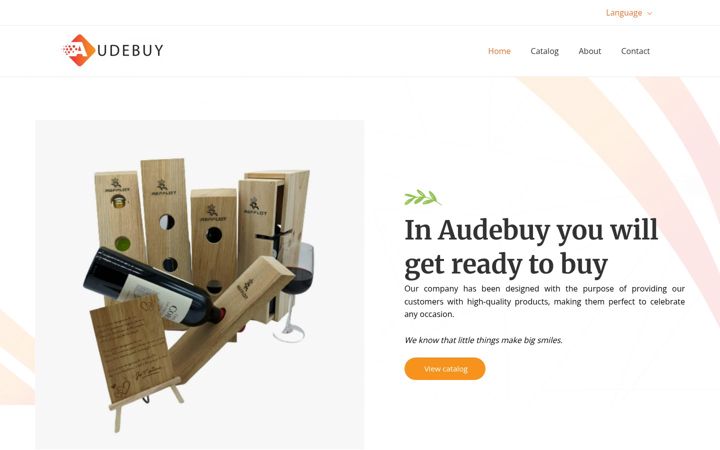 Posnetek zaslona audebuy.com