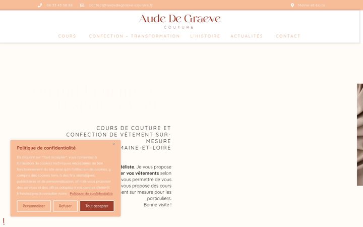 Screenshot of audedegraeve-couture.fr