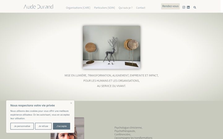 Screenshot of audedurand.fr