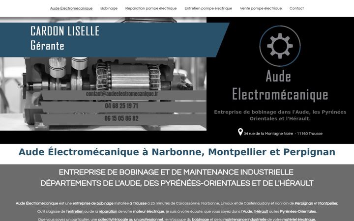 Screenshot of audeelectromecanique.fr