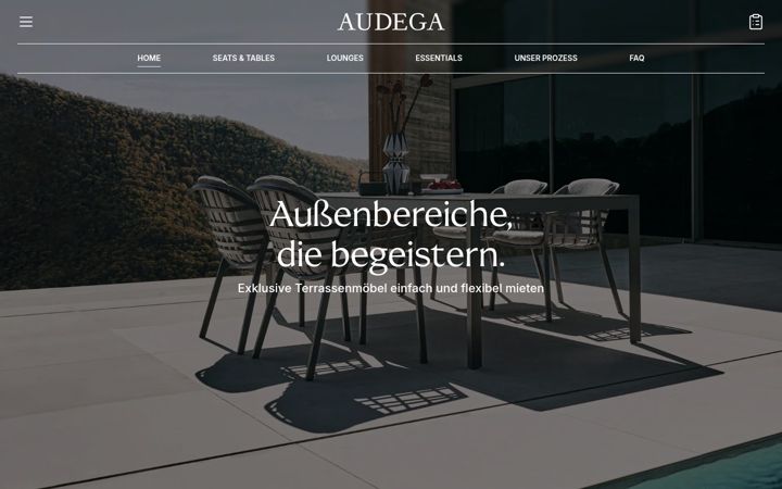 Skärmbild av audega.de