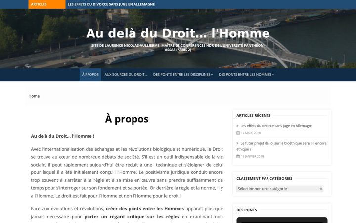 Screenshot of audeladudroit.fr