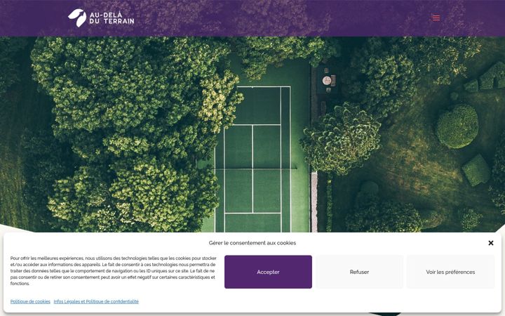 Snímek obrazovky audeladuterrain.com