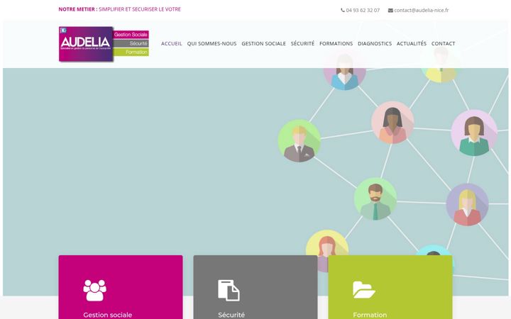 Screenshot of audelia-nice.fr