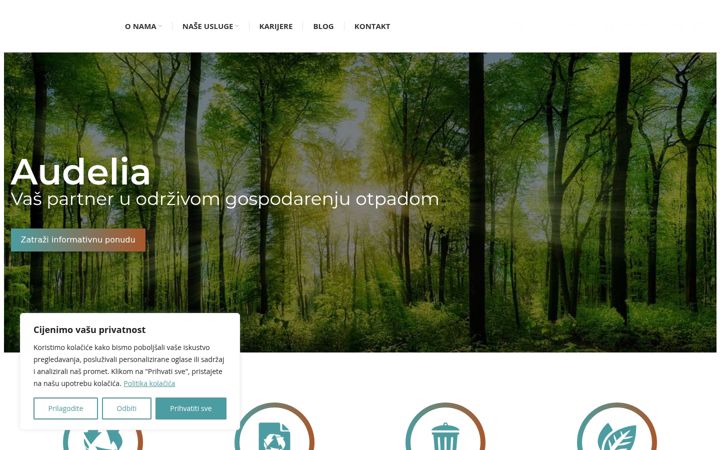 Screenshot of audelia.hr