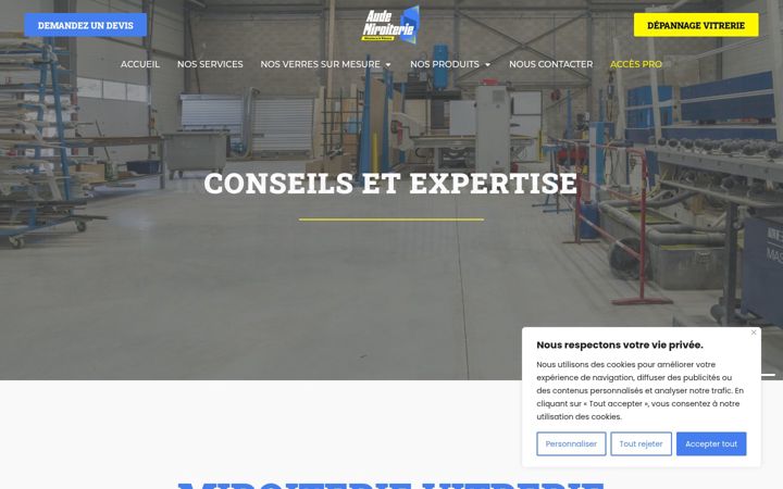 Screenshot of audemiroiterie.fr