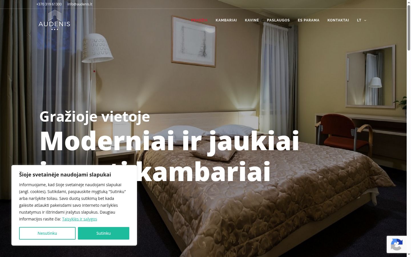 Snímek obrazovky baneru souhlasu zobrazeného před jakoukoli interakcí